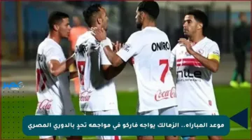 موعد المباراة.. الزمالك يواجه فاركو في مواجهة تحدٍ بالدوري المصري